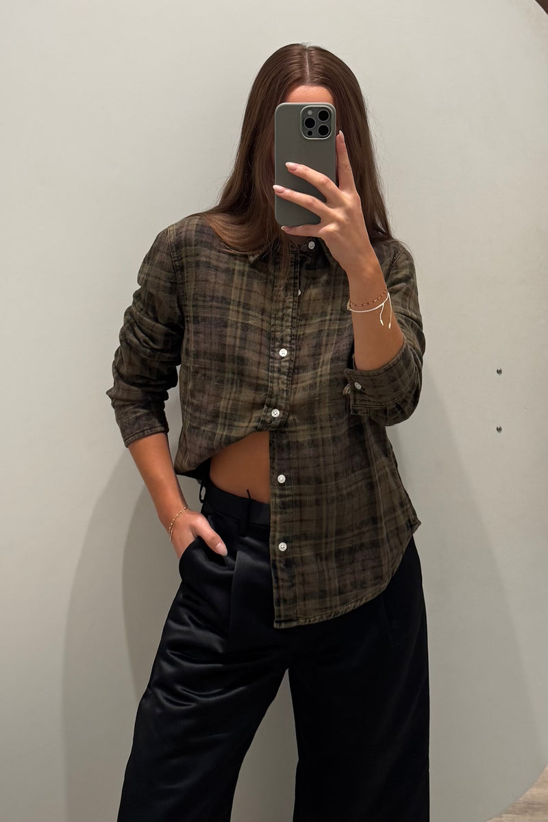 SHRUNKEN PLAID SHIRT