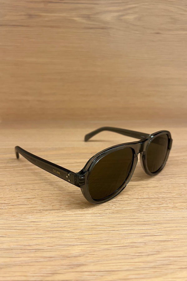 AVIATOR 3 DOTS CL40298I IN SHINY LIGHT GREEN