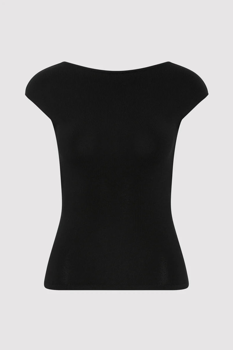 SCULPTED BALLET KNIT TOP