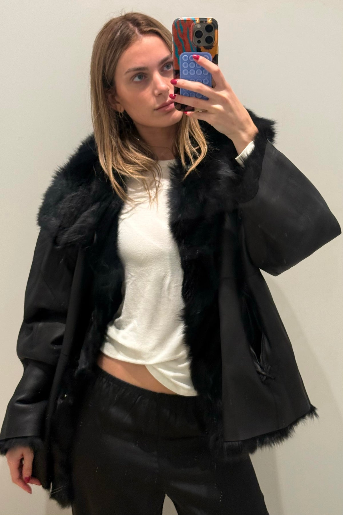 JENS REVERSIBLE SHEARLING COAT