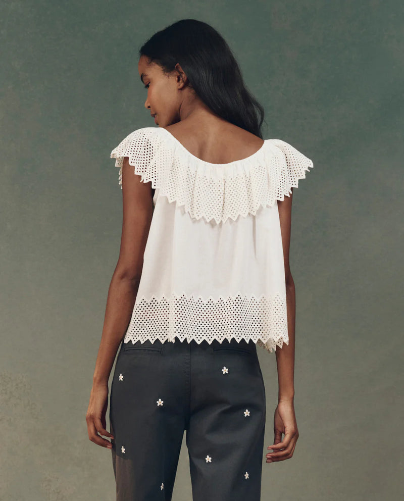 THE WESTPORT TOP WITH HONEYCOMB EYELET