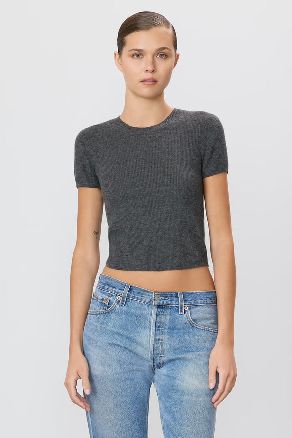 RIB STITCH BABY TEE