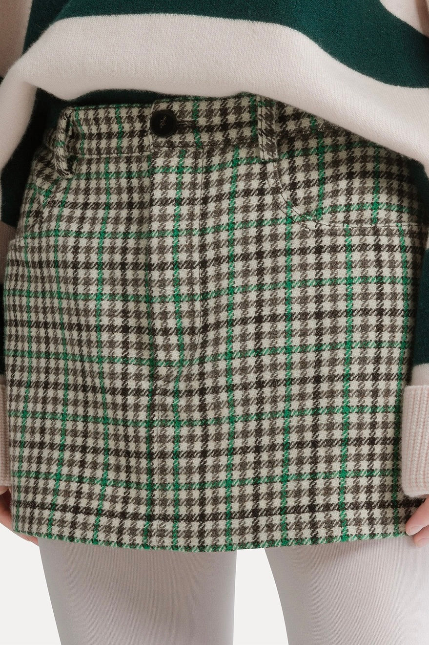 BRITISH CHECK MINI SKIRT