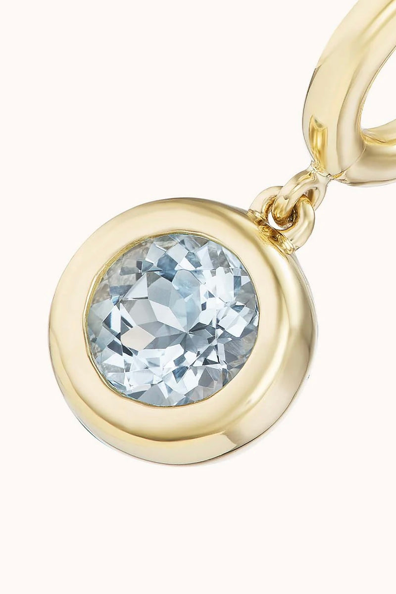 Gemma Dangles Earrings Small Aquamarine