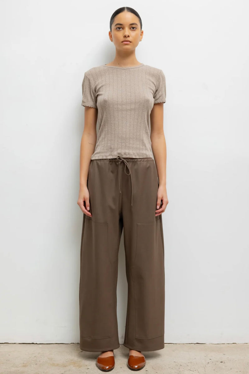 POINTELLE SLIM FIT TEE