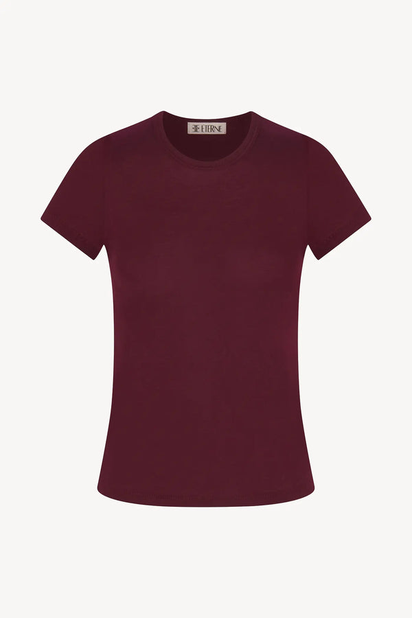 FITTED CREWNECK SHORT SLEEVE T-SHIRT