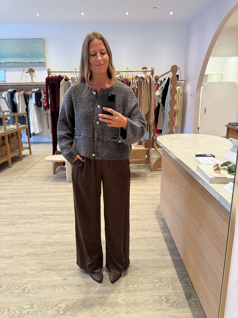 CHARLENE CROPPED WELT POCKET JACKET
