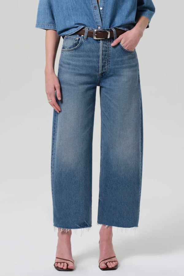 AYLA RAW HEM CROP IN TELEGRAPH