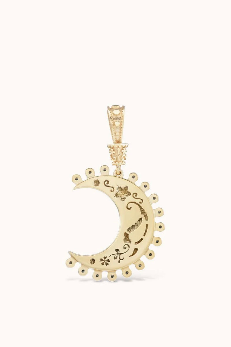 Medium Southwestern Moon Charm