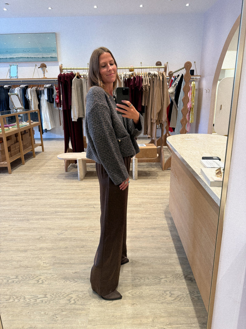 CHARLENE CROPPED WELT POCKET JACKET