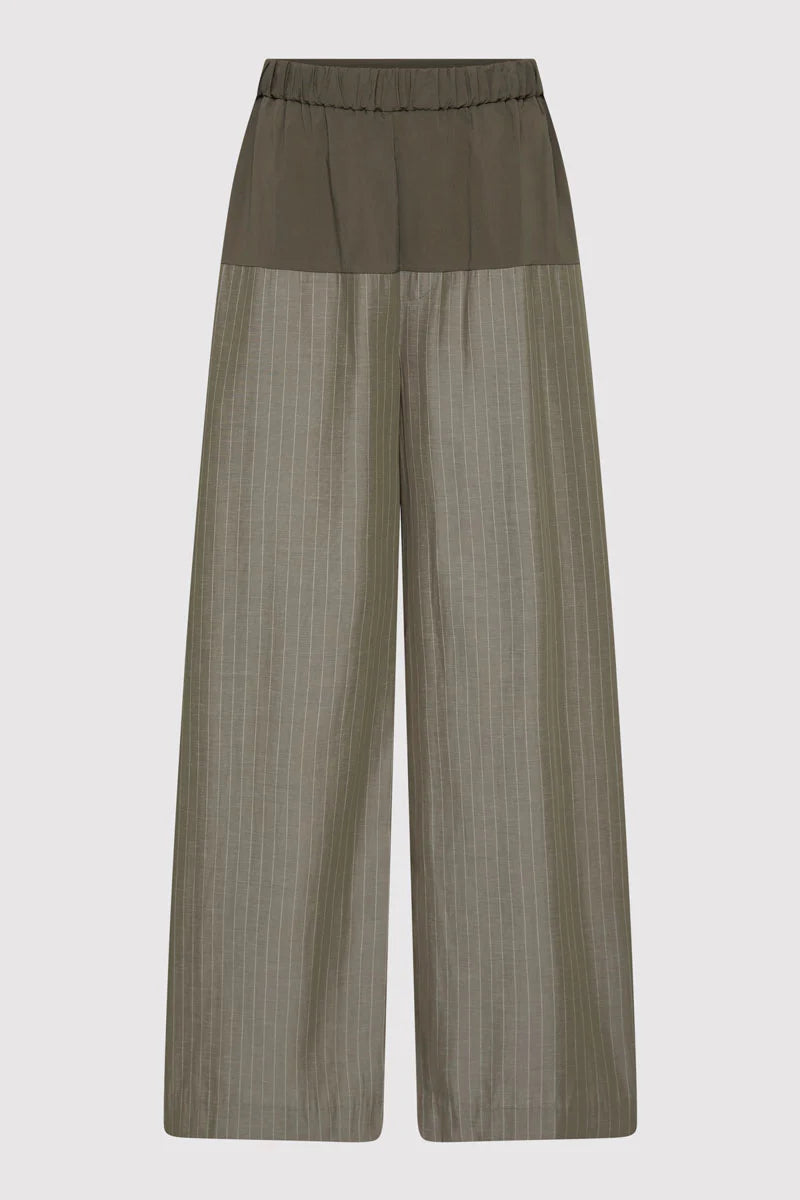 PANTALON DÉCONTRACTÉ À SURPIQÛRES