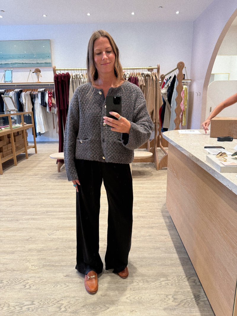 CHARLENE CROPPED WELT POCKET JACKET
