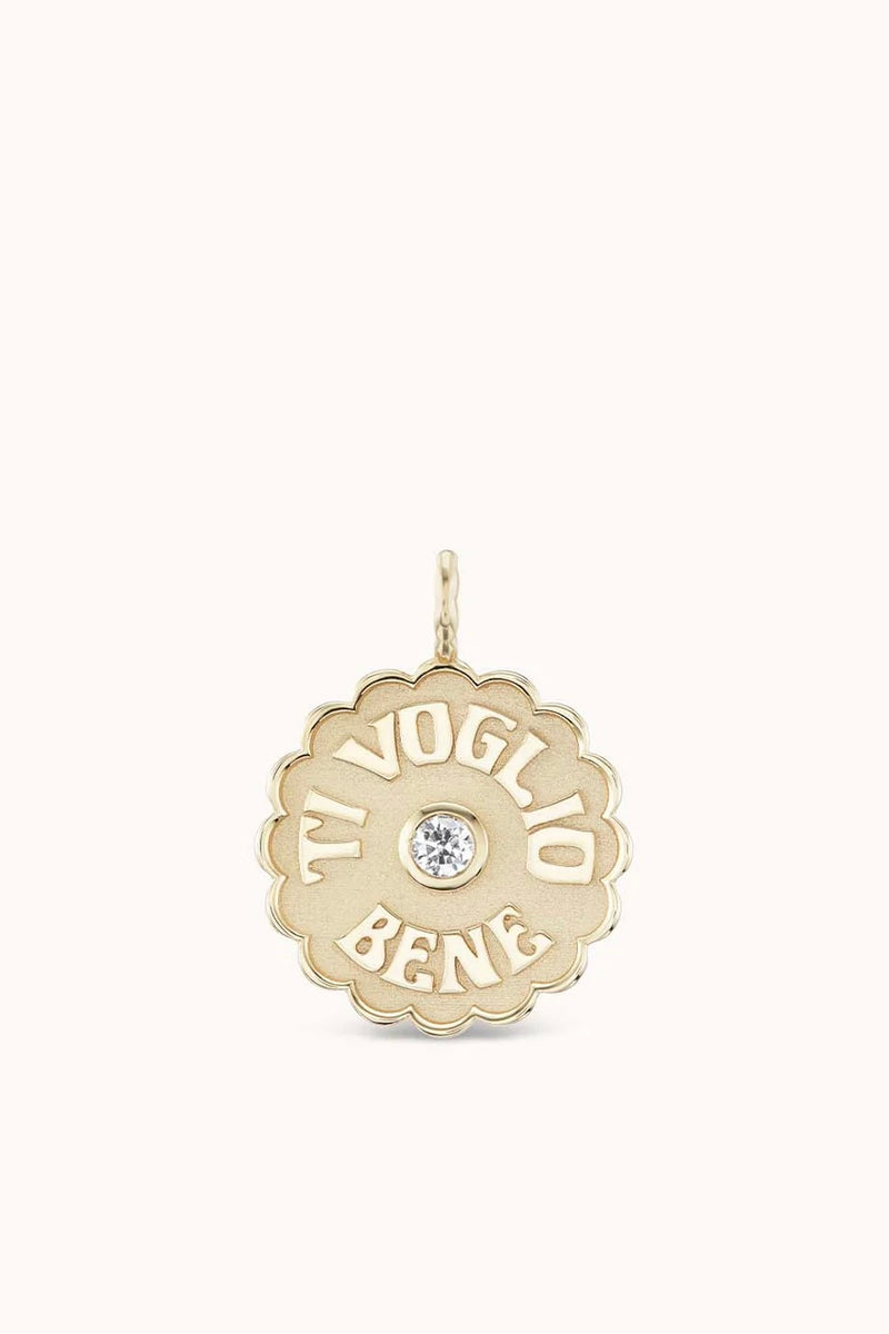SMALL TI VOLGIO BENE CHARM 14K YG