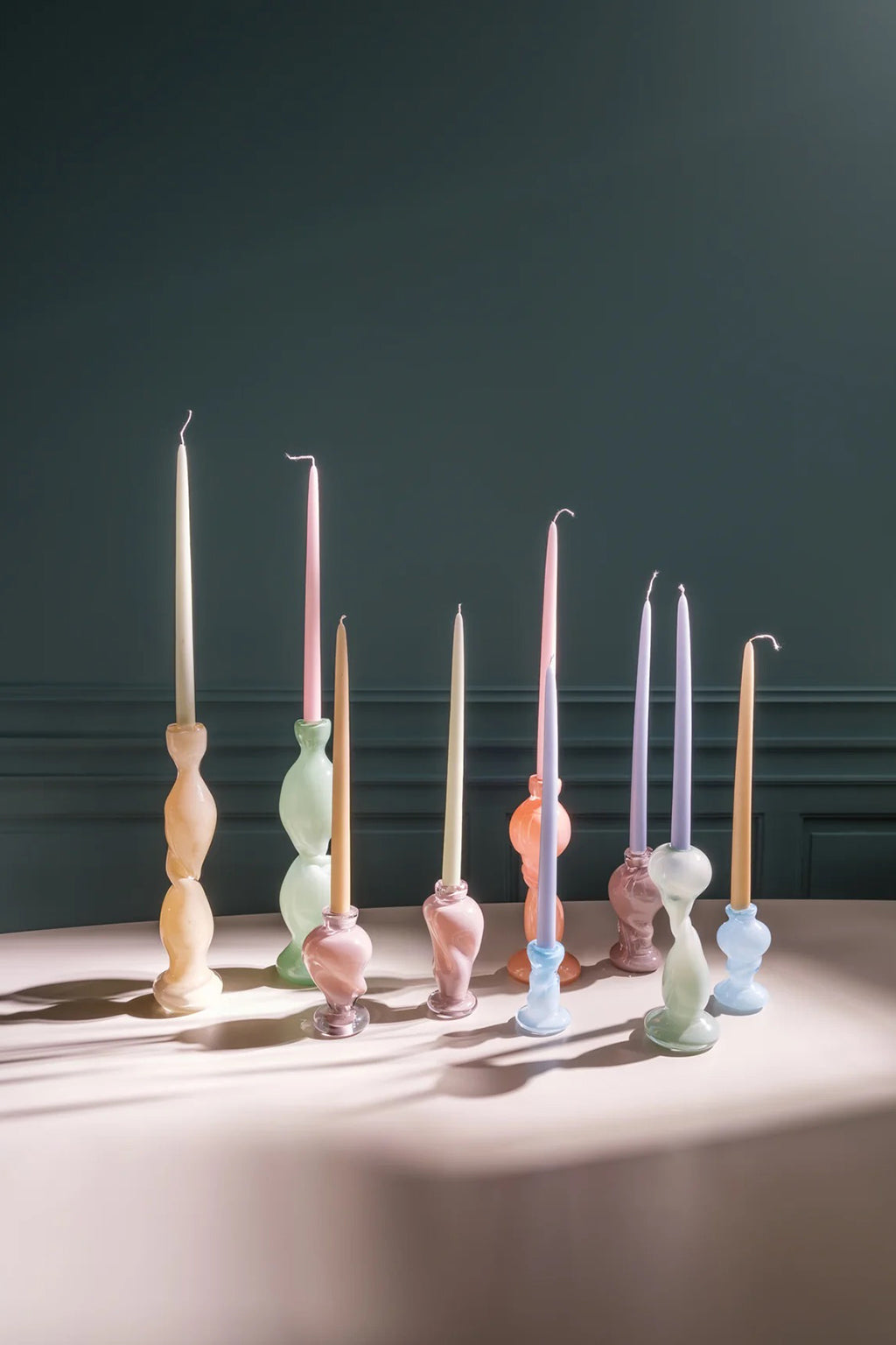 CANDLE HOLDER MINI IN BLUEBERRY ICE CREAM