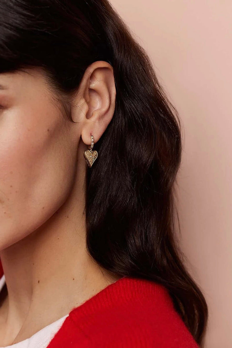 Small Southwestern Heart Earrings