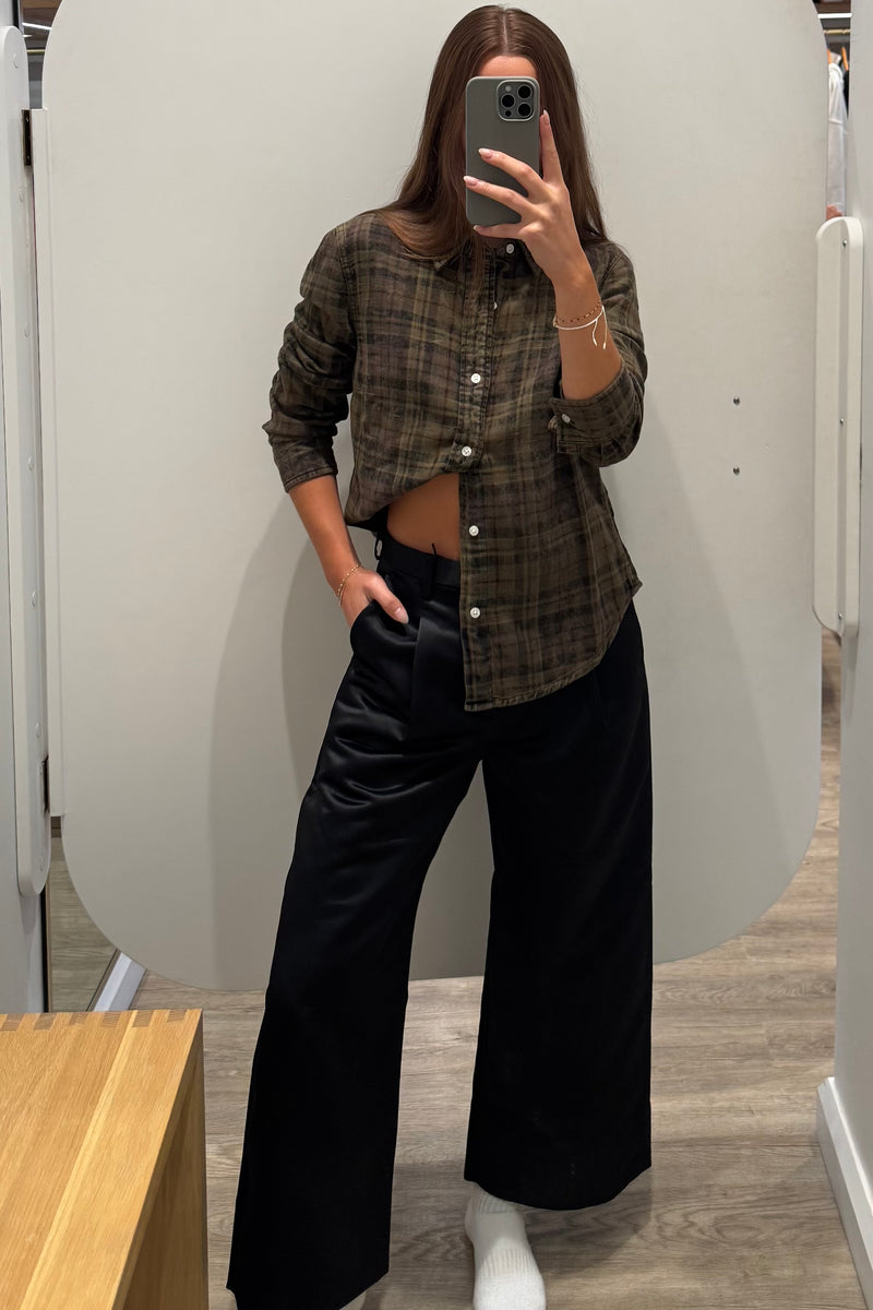 SHRUNKEN PLAID SHIRT