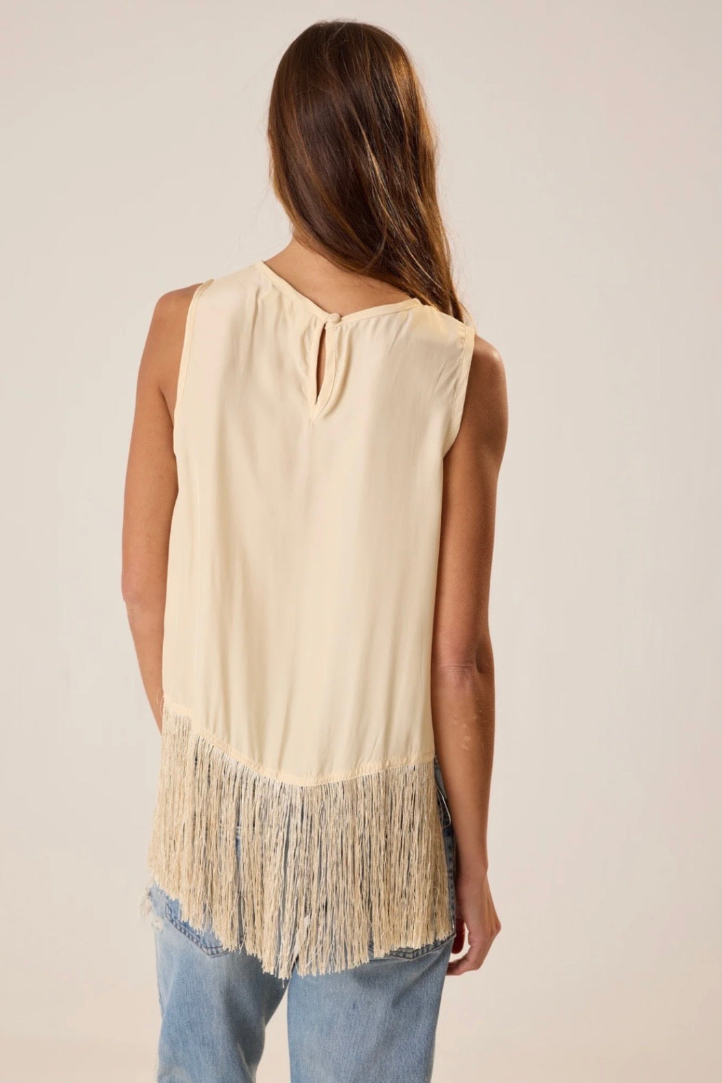 JESSIE FRINGE SILK TOP