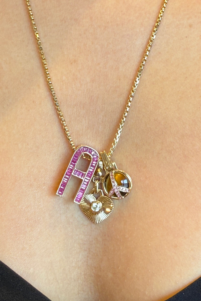 MINI FLUTED HEART CHARM