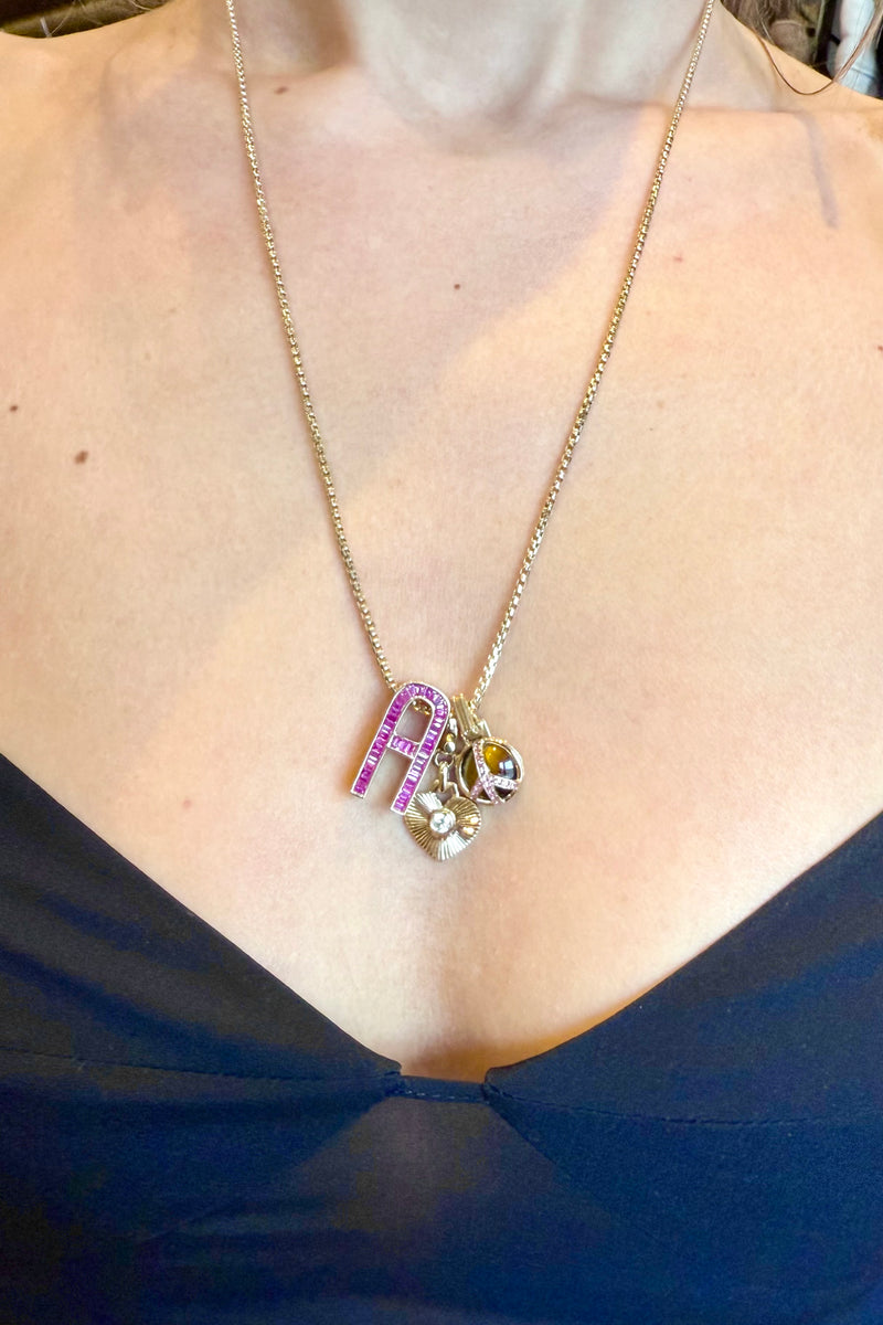 MINI FLUTED HEART CHARM