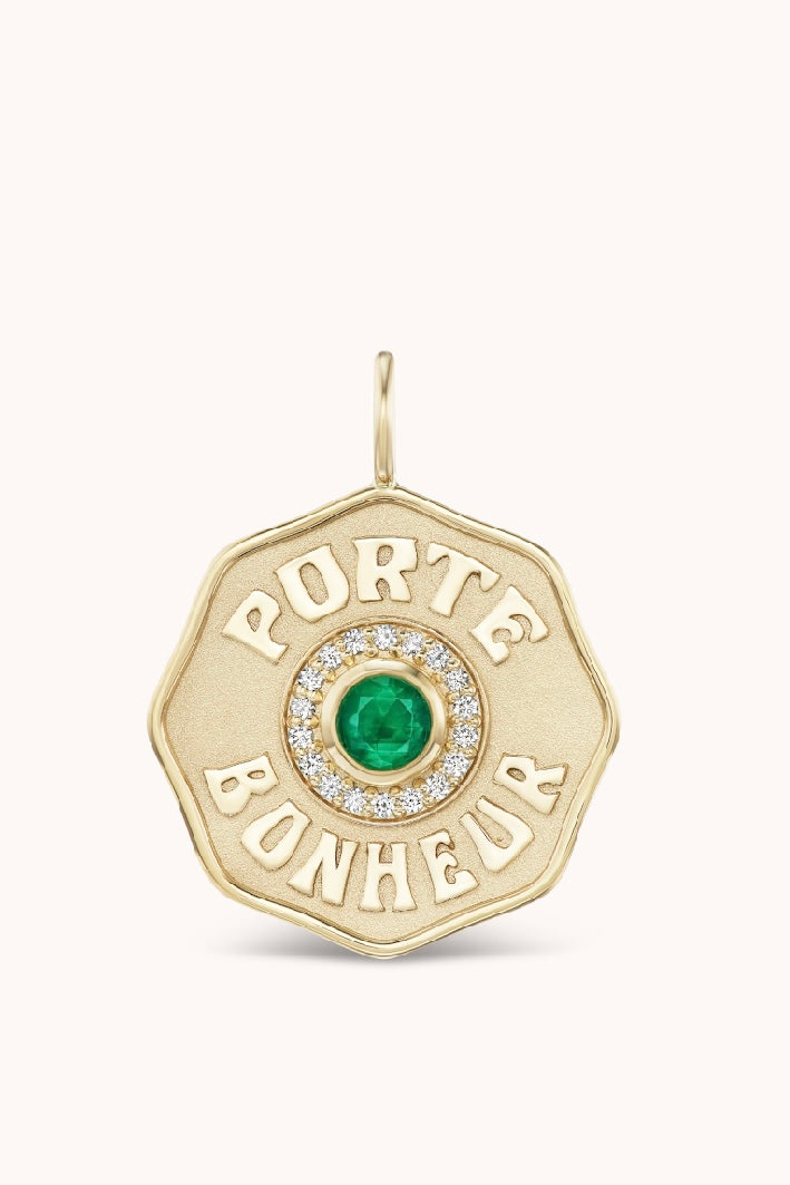 LARGE PB CHARM EMERALD