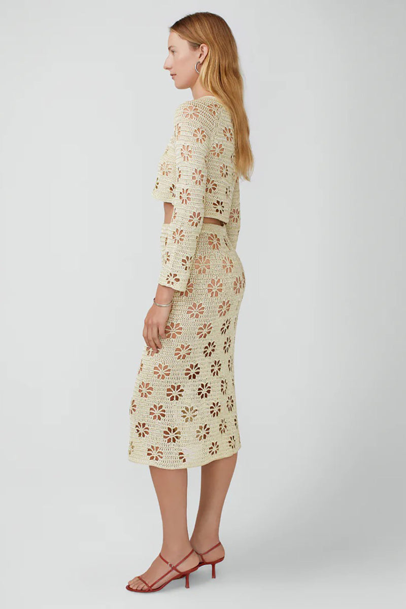 FLORAL CROCHET SKIRT