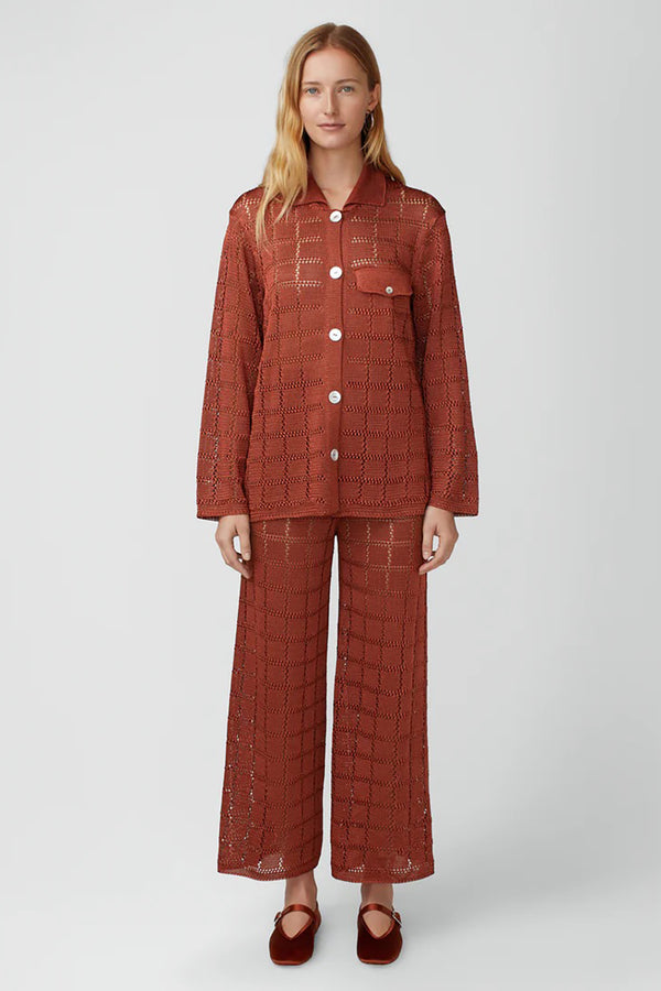 PATCHWORK PANT IN CLAY