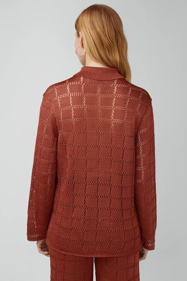 PATCHWORK SHIRT IN CLAY