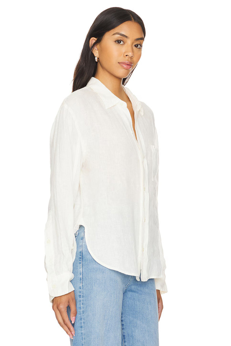 KAYLA SHRUNKEN SHIRT IN VANILLA CREAM *PRE-ORDER*