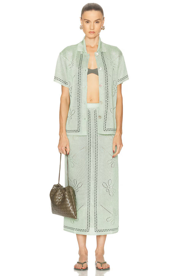 EUCALYPTUS GARDEN PARTY SKIRT