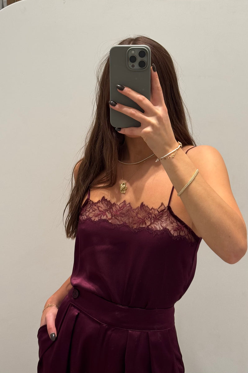 HAYA LACE SILK CAMISOLE