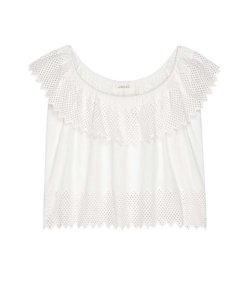 THE WESTPORT TOP WITH HONEYCOMB EYELET