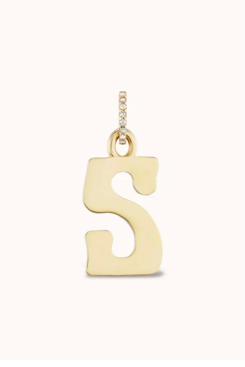 *COMMANDE SPÉCIALE* GRAND CHARM INITIAL EN DIAMANT
