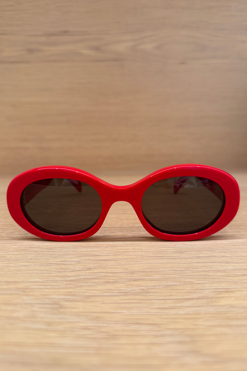 OVAL TRIOMPHE IN SHINY RED - CL40194U
