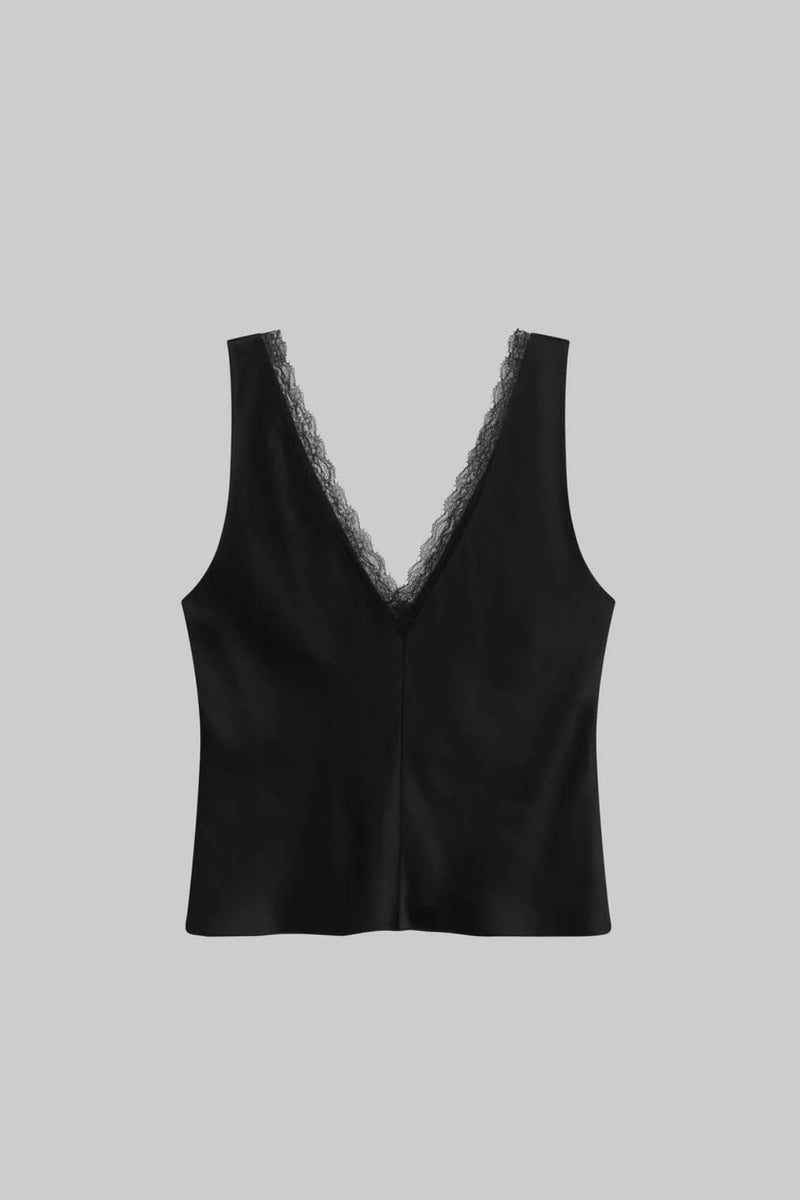 BARB LACE V-NECK TANK
