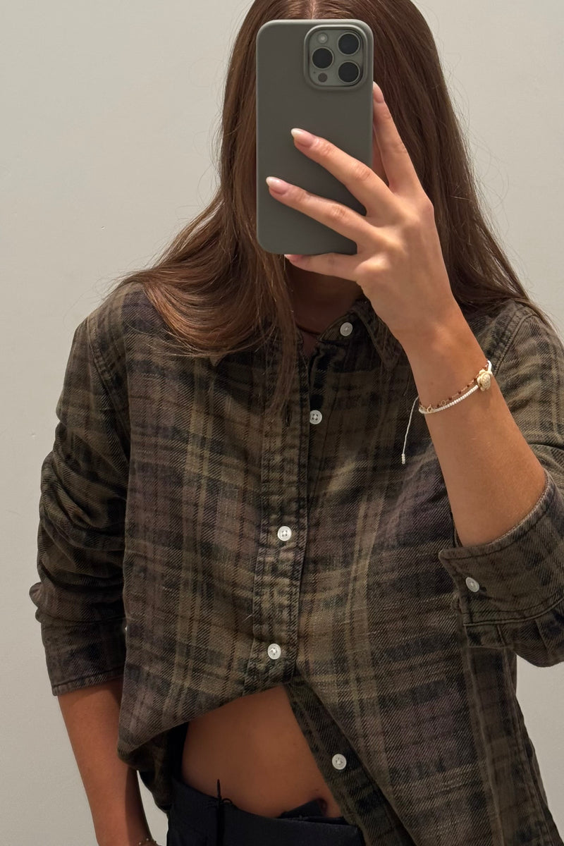 SHRUNKEN PLAID SHIRT