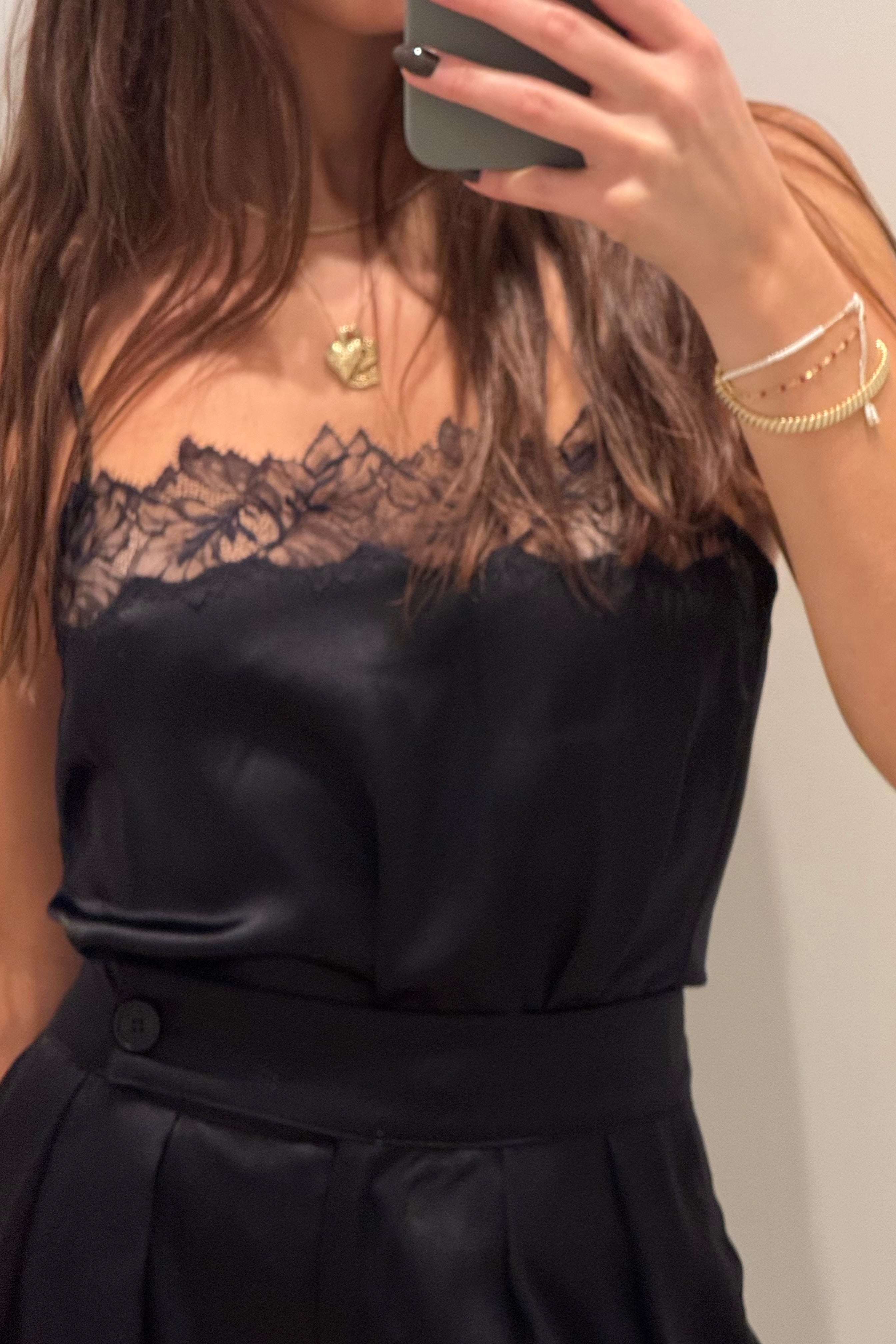 HAYA LACE SILK CAMISOLE