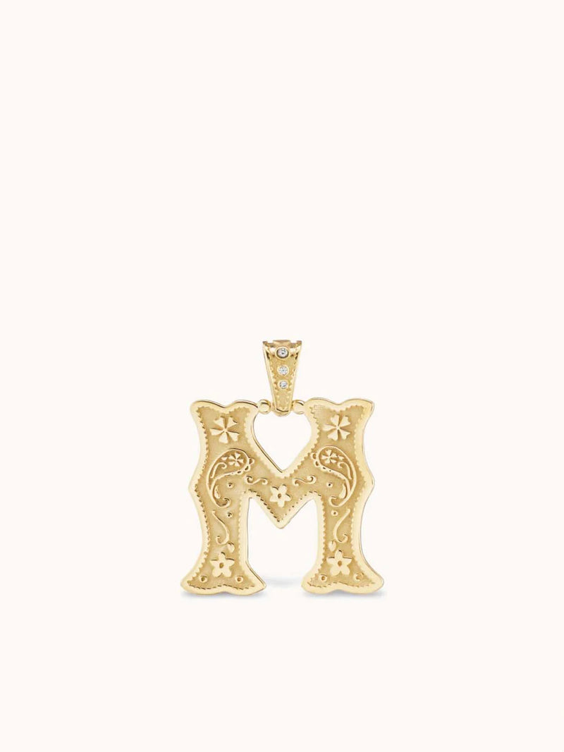 SMALL SOUTHWESTERN ALPHABET CHARM "L"