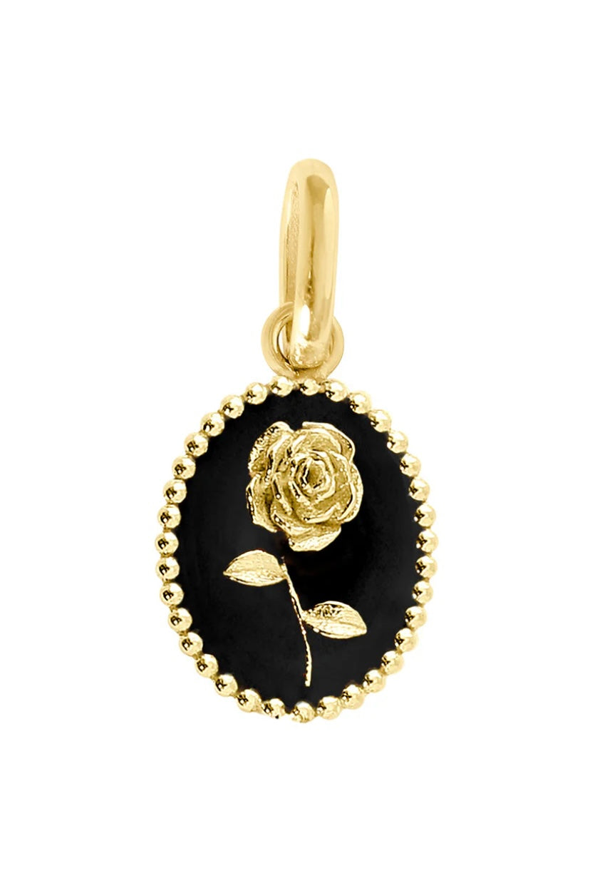 BLACK ROSE PENDANT