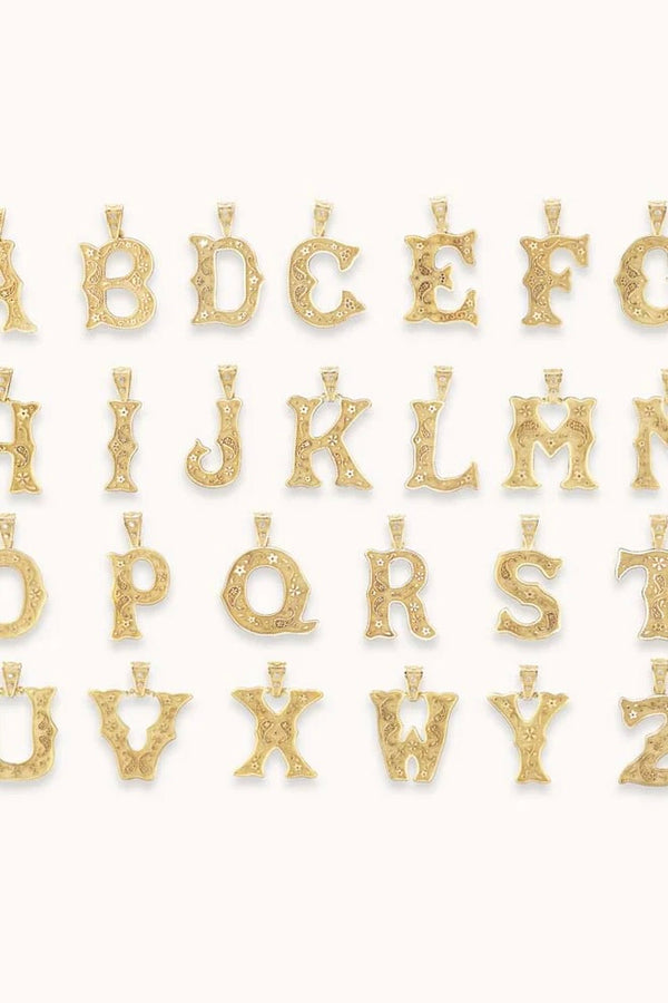 SMALL SOUTHWESTERN ALPHABET CHARM "L"