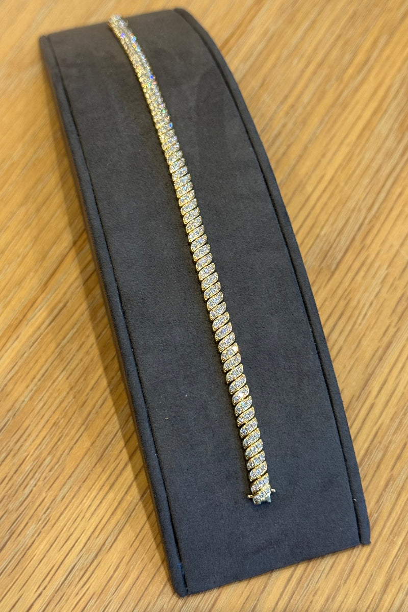 PAVE WAVY TENNIS BRACELET