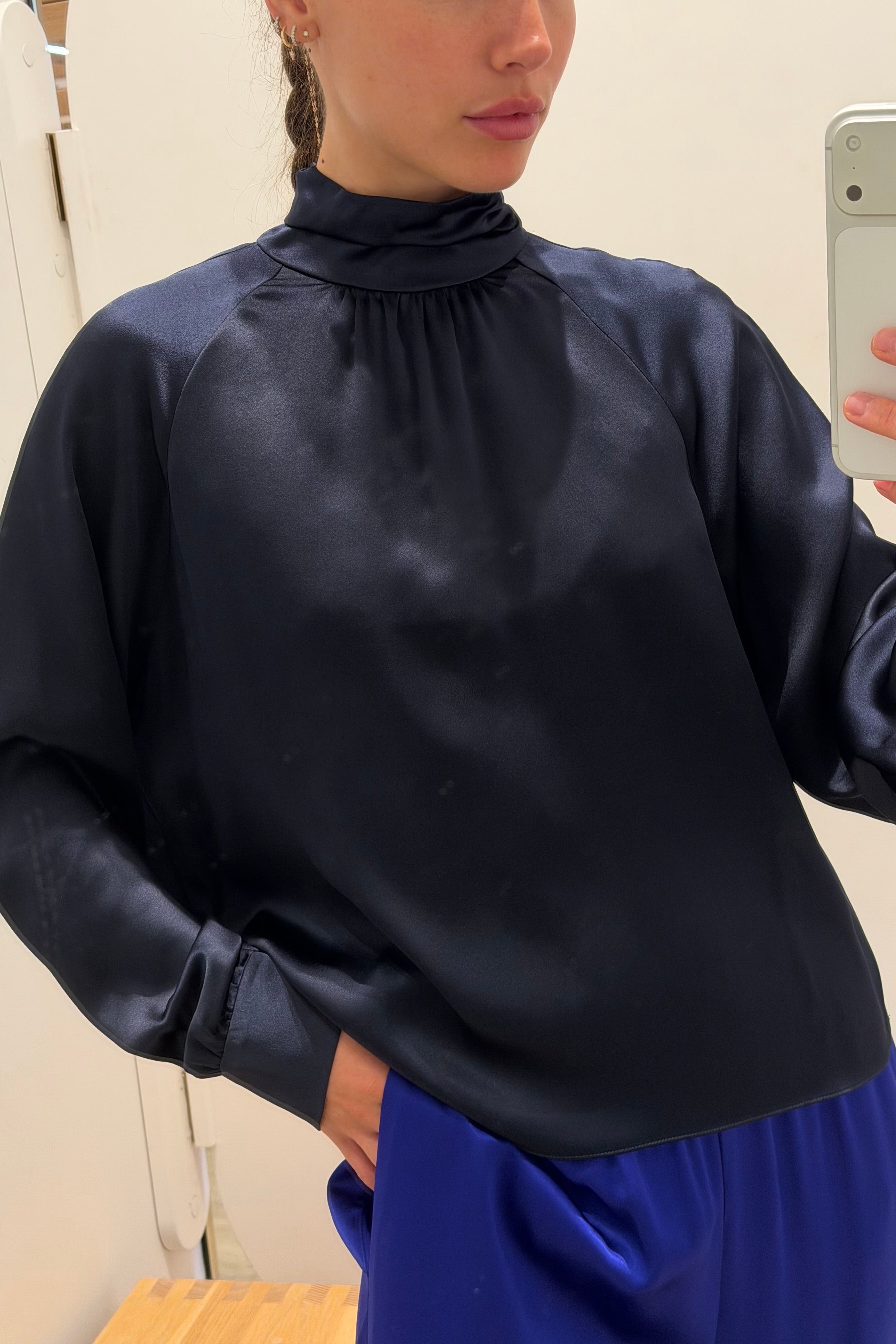 NADINE SILK TURTLENECK