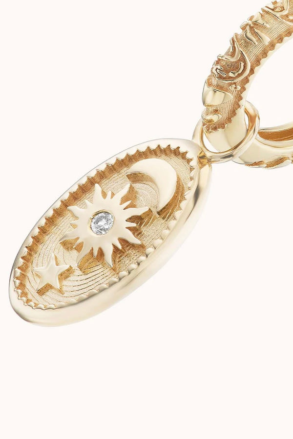 Oval Charm 10mm for SW Hoops (Single)