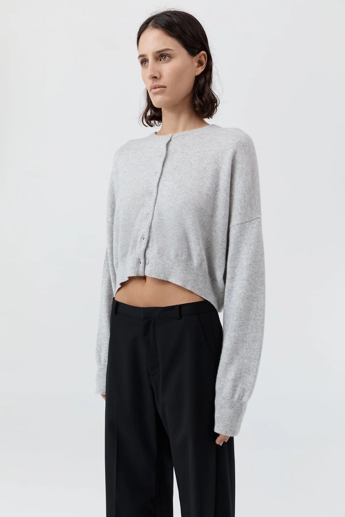 RELAXED CROPPED CARDIGAN