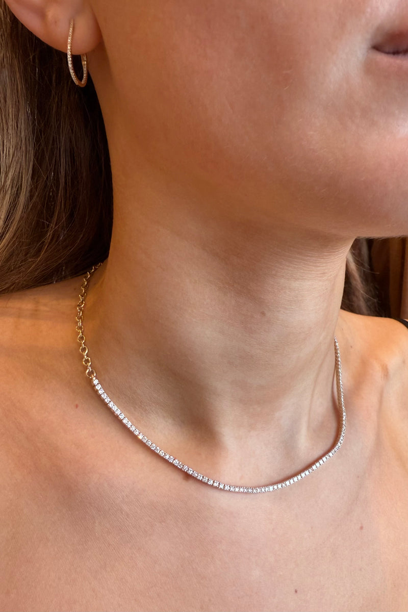 1/2 TENNIS NECKLACE