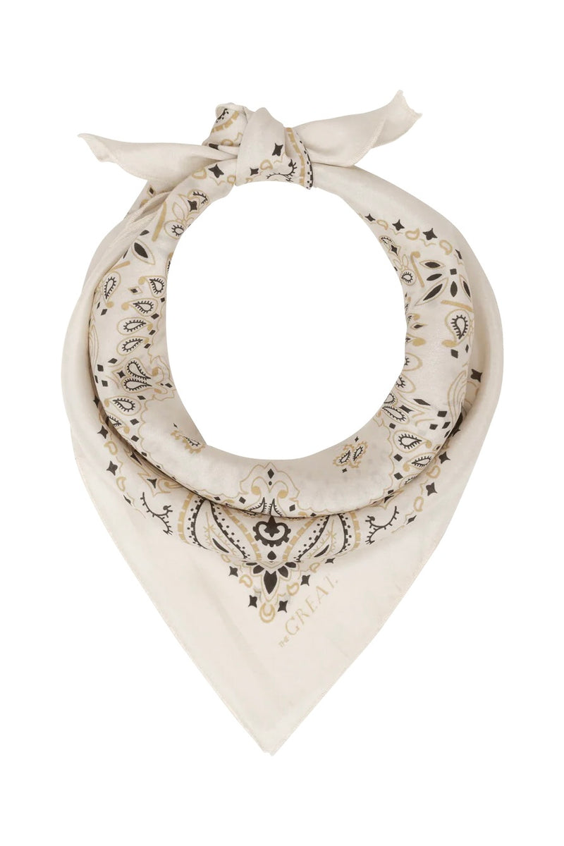 THE SILK BANDANA IN CREAM