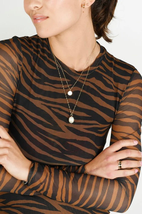 DIAMOND BAROQUE PEARL DROP PENDANT