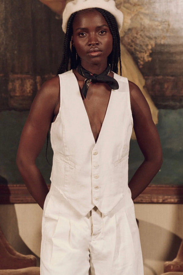 COTTON CANVAS THE SUIT VEST