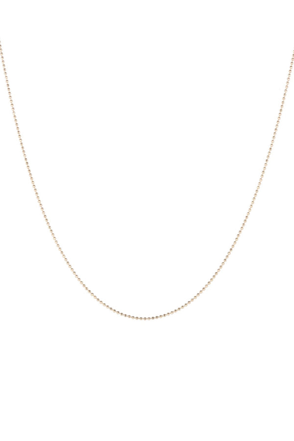 1MM DIAMOND CUT BEAD CHAIN 16"