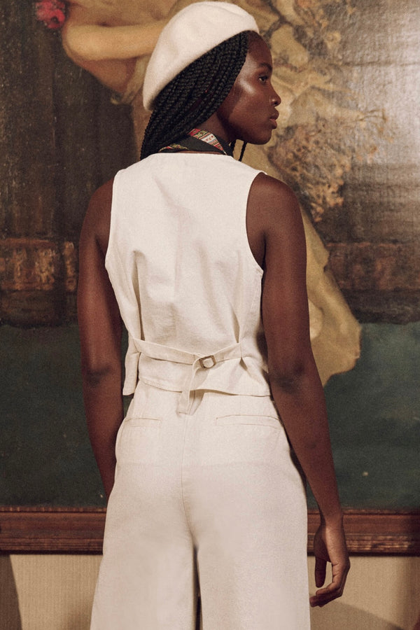 COTTON CANVAS THE SUIT VEST