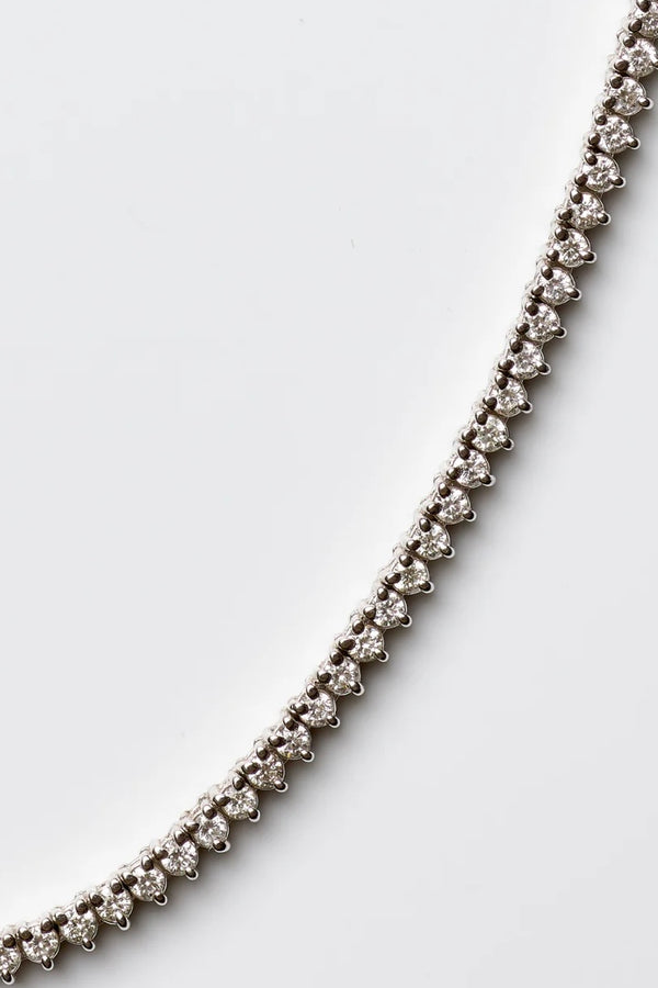 Mini 3-Claw Tennis Necklace